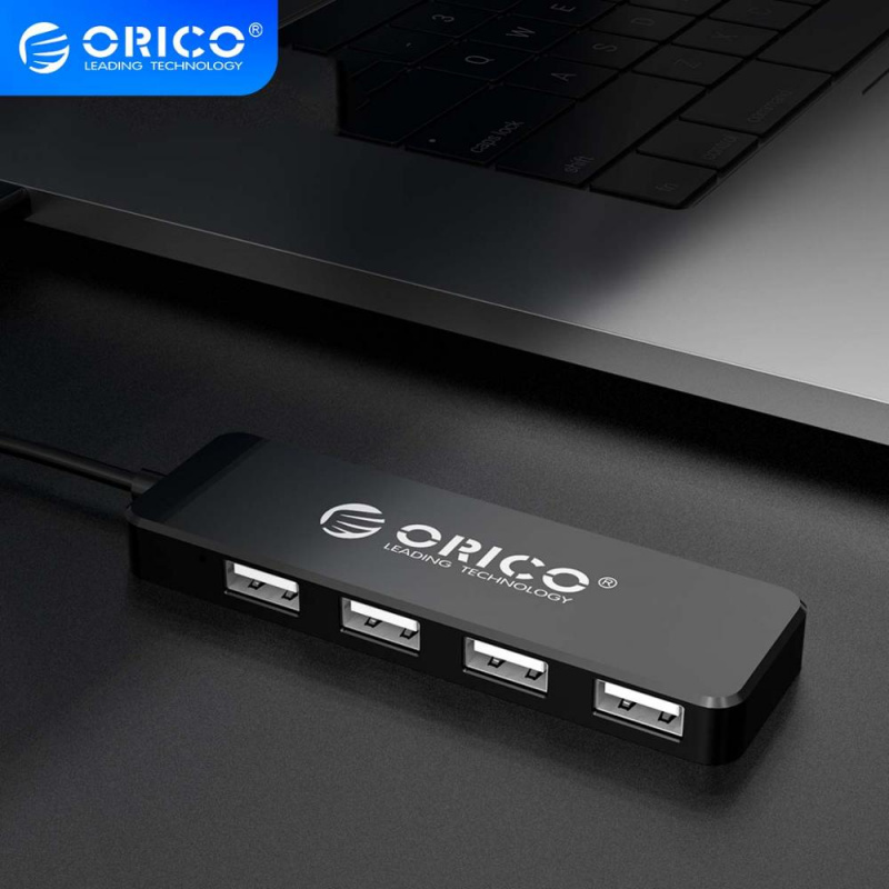 ORICO USB2.0 HUB 多 4 端口高速 USB 分離器迷你便攜式 OTG 適配器適用於 Windows Mac OS Android 筆記本電腦配件