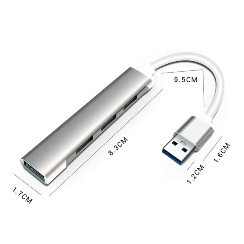 Type C USB C HUB 3.0 4 Port Multi Splitter Charge Aluminum Adapter OTG High Speed For Macbook HUB Pro 13 15 Air Mi