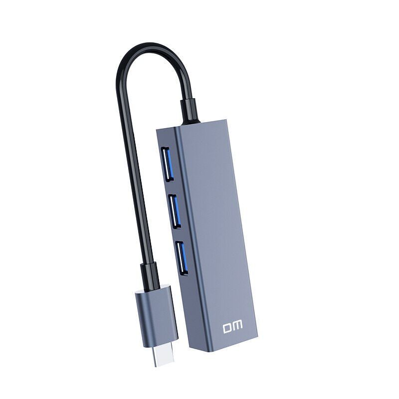 DM CHB002 USB C 轉以太網適配器帶 C 型 USB 2.0 集線器 3 端口 RJ45 網卡局域網適配器適用於 Macbook USB-C 型