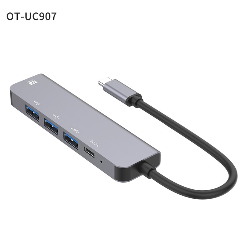 USB C HUB 4K C 型轉 HDMI 兼容 USB 3.0 PD 快速充電 USB2.0 適配器適用於 Macbook Pro iPad Pro M1 PC 配件 USB HUB