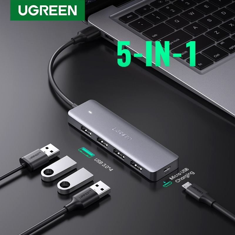 Ugreen USB 3.0 HUB Multi USB Splitter 3 USB3.0 2.0 Port with Micro Charge for MacBook Surface Pro Co
