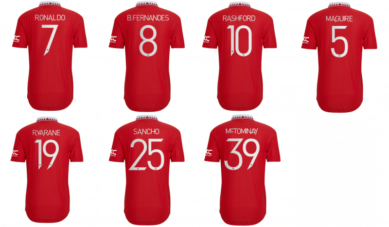 Adidas Manchester United 曼聯 2022-23 主場球迷版球衣 (附字章選項)