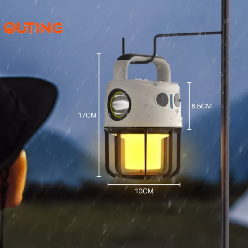 冷暖燈露營電筒探照燈 LED 戶外野營燈 3 種模式吊燈|Type C