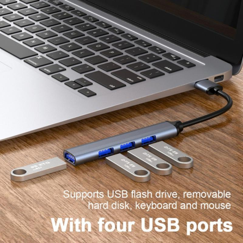 USB C HUB USB 3.0 HUB Type C 4口多分線器適配器OTG Macbook HUB Pro 13 15 Air Mi Pro華為電腦配件