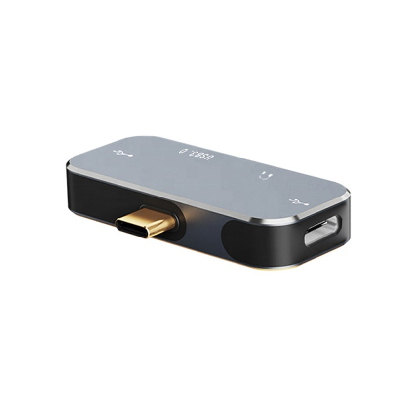 鋁合金 4 合 1 USB C 集線器適配器適用於 Nintendo Switch Type C 分離器充電和數據 USB 擴展塢適用於 iPad Pro