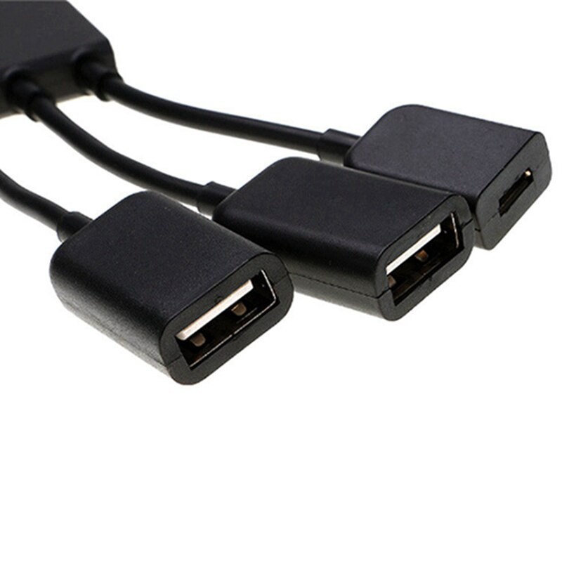 4 合 1 端口 C 型集線器適配器帶充電 OTG 集線器 USB C 電纜線適配器適用於智能手機平板電腦鼠標鍵盤