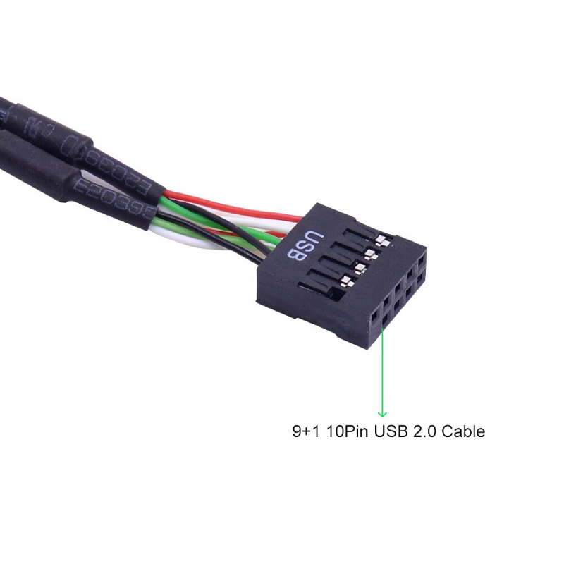 CHIPAL 4 端口 USB 2.0 集線器 USB2.0 適配器 PC 前面板擴展支架，帶 10 針電纜，適用於台式機 3.5 英寸 FDD 軟驅