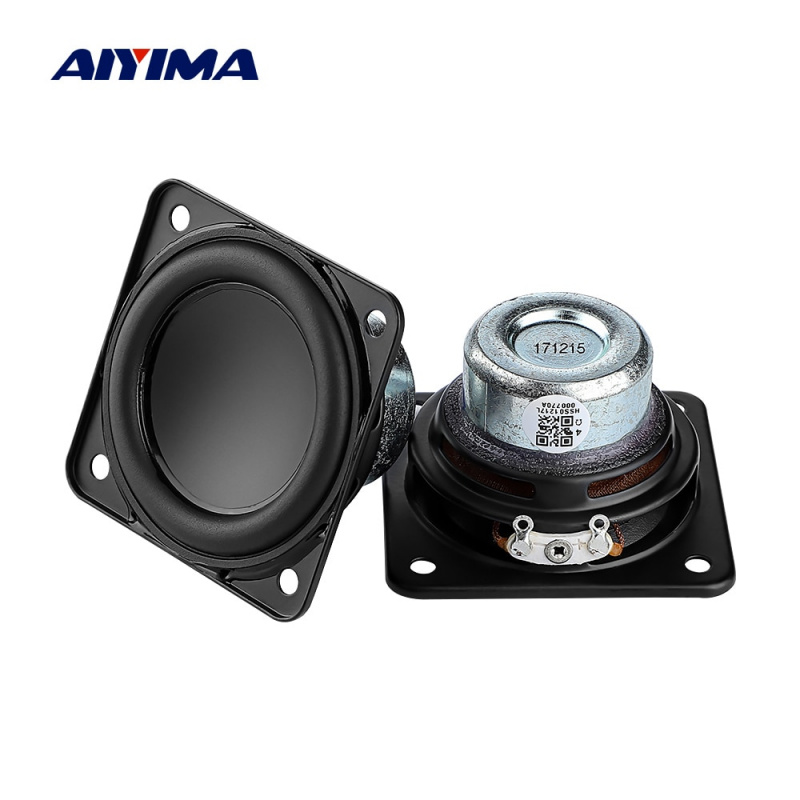 AIYIMA 2 件 2 英寸便攜式全頻揚聲器 52 毫米 4 歐姆 20 瓦高保真立體聲揚聲器 DIY 藍牙揚聲器家用放大器