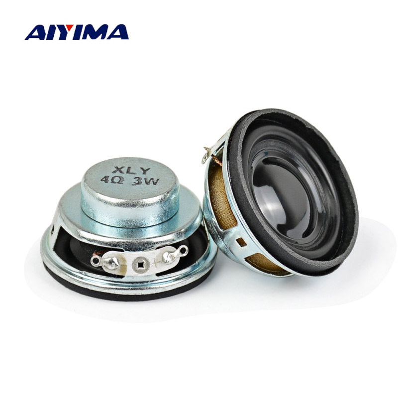 AIYIMA 2Pcs 40MM 便攜式音頻揚聲器 1.5 英寸 HiFi 4Ohm 3W 全頻揚聲器，適用於藍牙揚聲器 DIY
