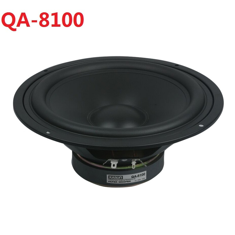 1 件原裝 KASUN QA-8100 QS-8210 8'' 家庭音響 DIY 高保真低音揚聲器驅動單元黑色 PP 錐體 8ohm 140W D210-218mm