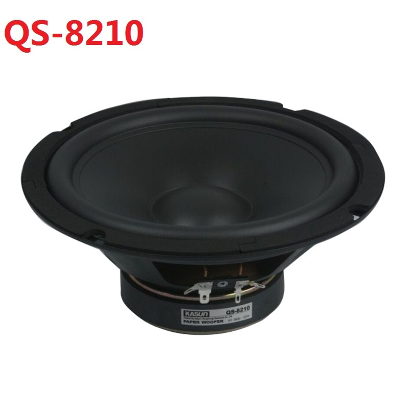1 件原裝 KASUN QA-8100 QS-8210 8'' 家庭音響 DIY 高保真低音揚聲器驅動單元黑色 PP 錐體 8ohm 140W D210-218mm