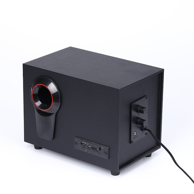 木質2.1多媒體超重低音炮電腦有源組合藍牙音箱插卡USB移動電視筆記本家庭影院