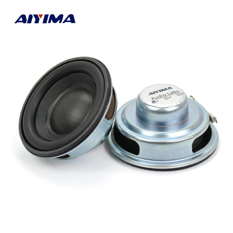 AIYIMA 2Pcs 迷你音頻揚聲器 50MM 4 歐姆 5W 低音炮多媒體便攜式揚聲器擴音器揚聲器 DIY