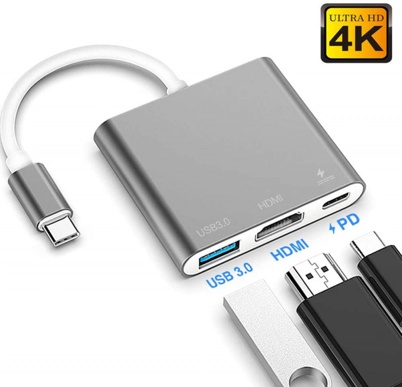 USB 3.1 Type-C Hub to HDMI Adapter 4K Thunderbolt 3 USB C Hub 3.0 VGA TF SD Reader RJ45 Stereo PD For MacBook Pro Air 13 2020