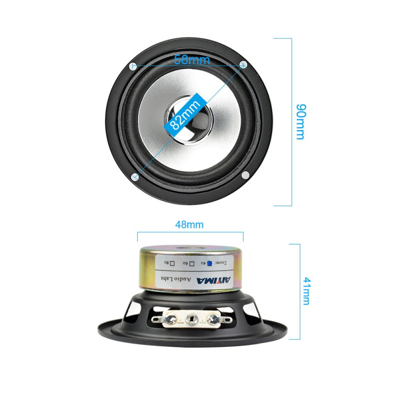 AIYIMA 2 件 3 英寸音頻便攜式揚聲器全頻 10 瓦 4 歐姆 Altavoz 便攜式揚聲器 DIY HIFI 揚聲器立體聲家庭影院