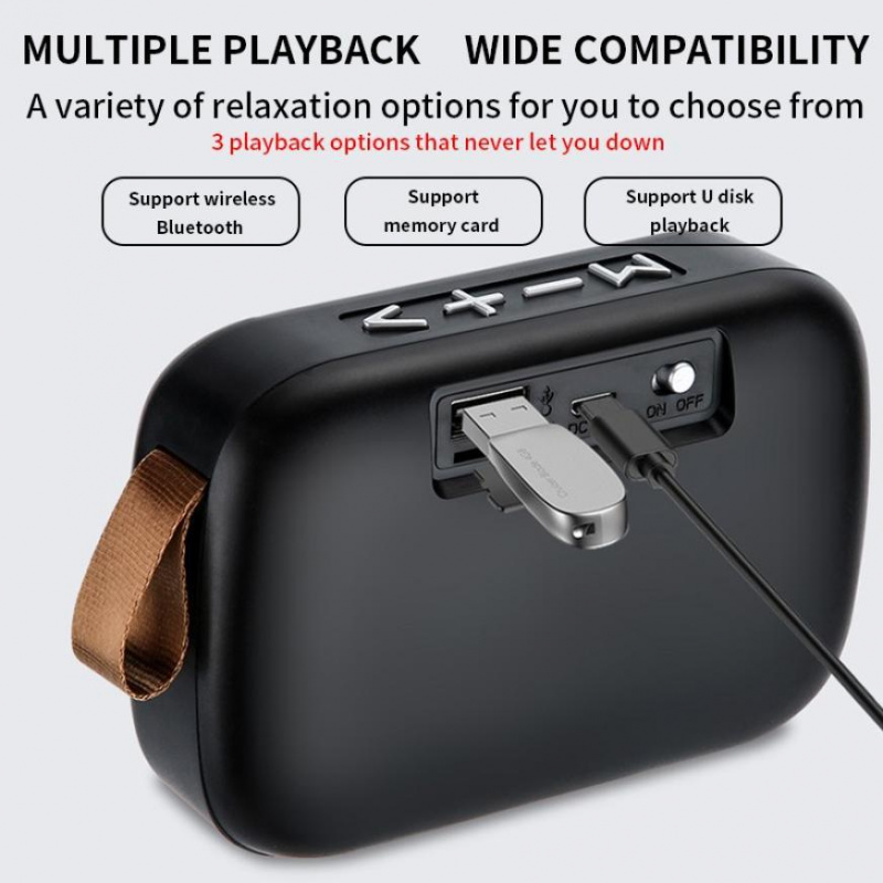 迷你布藝藍牙音箱支持tf卡無線連接戶外便攜運動音響立體聲創意禮品低音炮