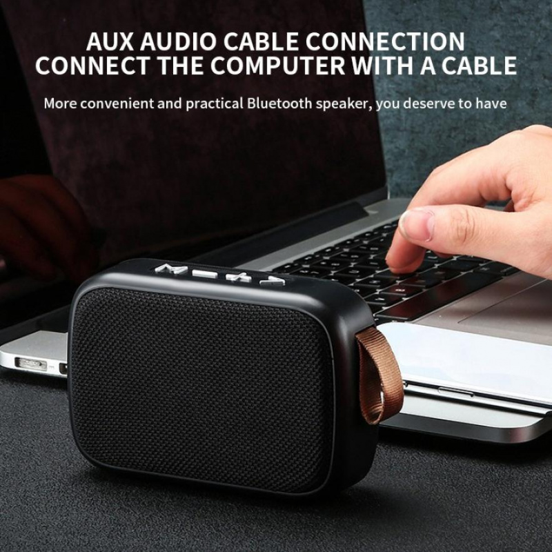 迷你布藝藍牙音箱支持tf卡無線連接戶外便攜運動音響立體聲創意禮品低音炮