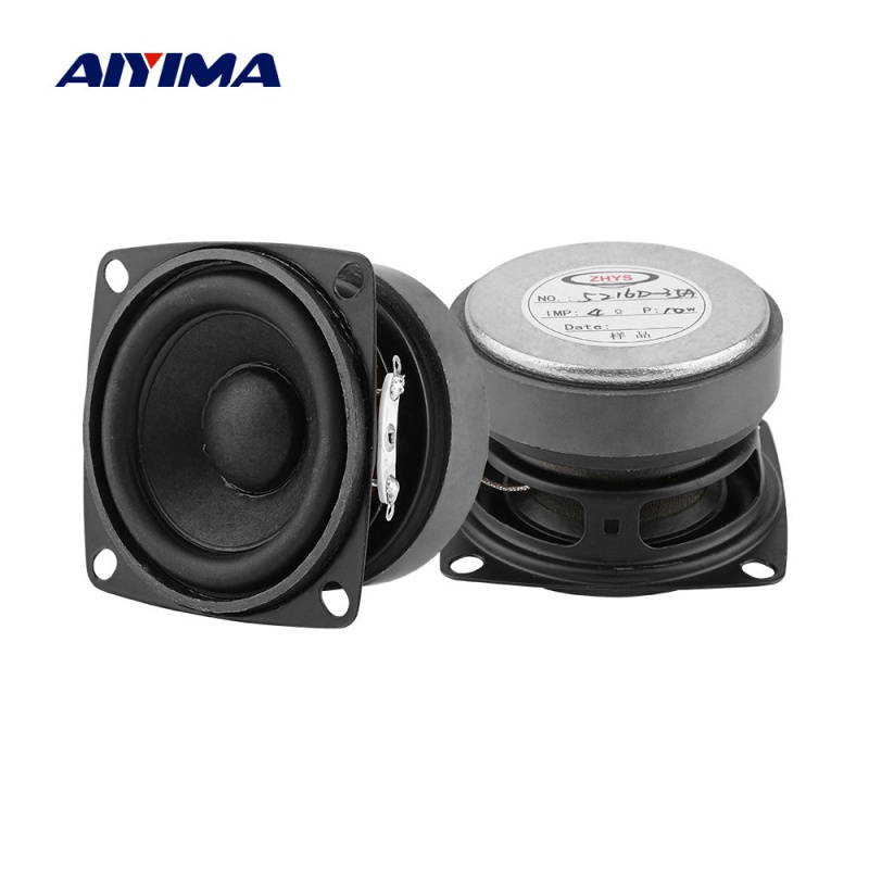AIYIMA 2 件便攜式音響揚聲器 53 毫米 4 歐姆 15 瓦全頻音響揚聲器迷你揚聲器，適用於家庭影院 DIY