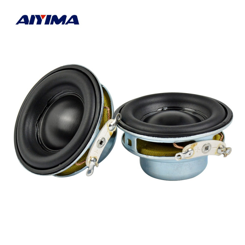 AIYIMA 2Pcs 迷你便攜式揚聲器 40MM 4 歐姆 5W 全頻揚聲器橡膠側釹鐵硼磁性揚聲器聲音家庭影院