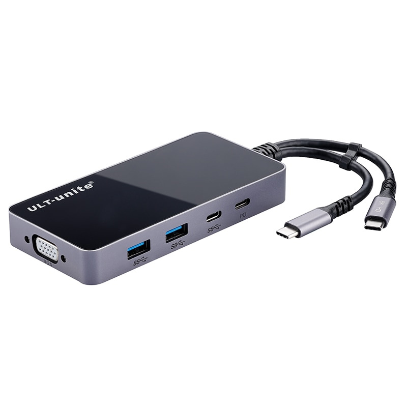 8K USB C Dock 9 In 1 Dual Type-C to HDMI Docking Station RJ45 Adapter For Macbook Air Pro iPad Pro M2 PC Accessor