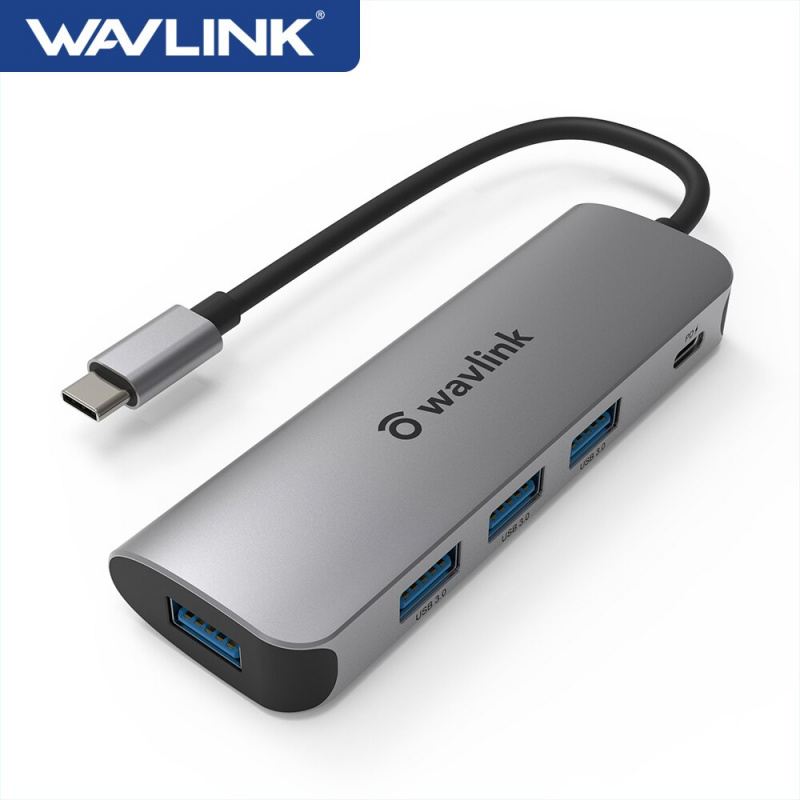 Wavlink USB C HUB 5 端口 USB Type-C 分離器高速多擴展適用於 Macbook Pro 配件 USB-C Type C 3.1 擴展塢