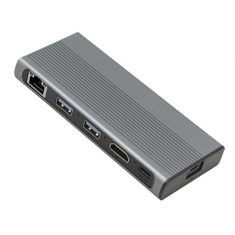 GUDGA USB 集線器 Type C 3.1 到 M.2 SATA NVME NGFF HD 4K RJ45 1000M LAN 10Gbps M.2 SSD Case Enclosure USB C Splitter HDD Enclosure