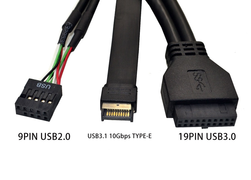 5.25 英寸 USB 3.1 GEN2 前面板 USB 集線器 2 端口 USB 3.0 + 2 端口 USB2.0 + 1 端口 TYPE-C 帶 TYPE-E 連接器，適用於台式機