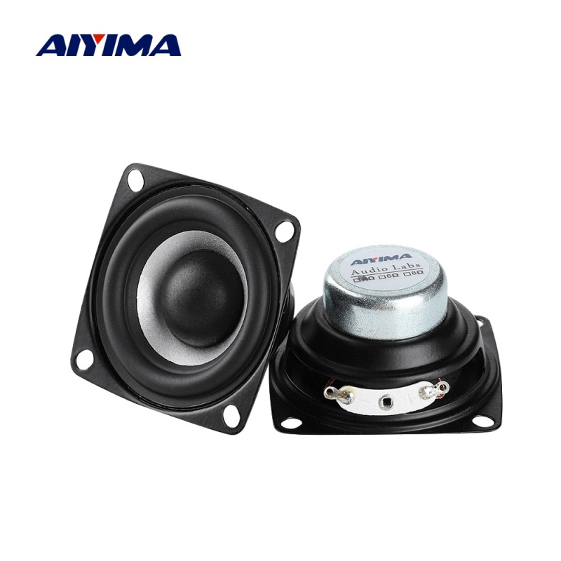 AIYIMA 2 件 2 英寸音頻便攜式揚聲器全頻揚聲器 4 歐姆 12 瓦 DIY 立體聲高保真喇叭揚聲器家庭影院配件