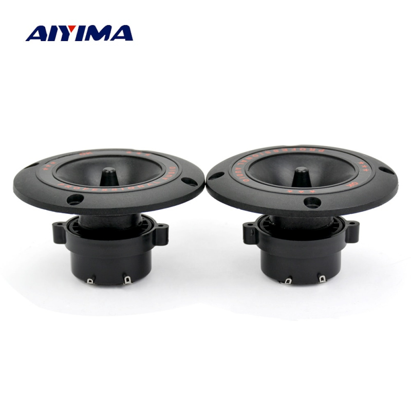 AIYIMA 2 件 4 英寸音頻便攜式揚聲器 50W 線圈高音揚聲器 DIY 家庭影院揚聲器