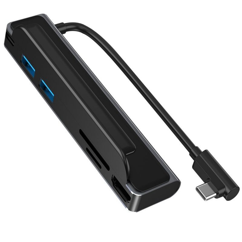 Type-C HUB USB 轉多 HDMI 兼容 USB 3.0 RJ45 讀卡器 OTG 適配器 USB 分離器適用於 MacBook Pro Air HUB