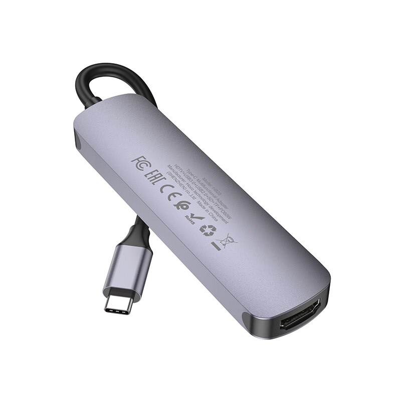 Hoco USB C HUB Type C to USB 3.0 2.0 Adapter PD60W Dock For MacBook Pro Accessories HDMI-Compatible USB-C Splitter 4K 30HZ HDTV