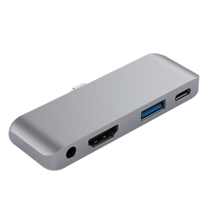 USB C 集線器適用於 iPad Pro 11 12.9 2018 2020 2021 配件 C 型適配器 4K 高清 HDMI 兼容擴展塢 3.5MM USB3.0 PD