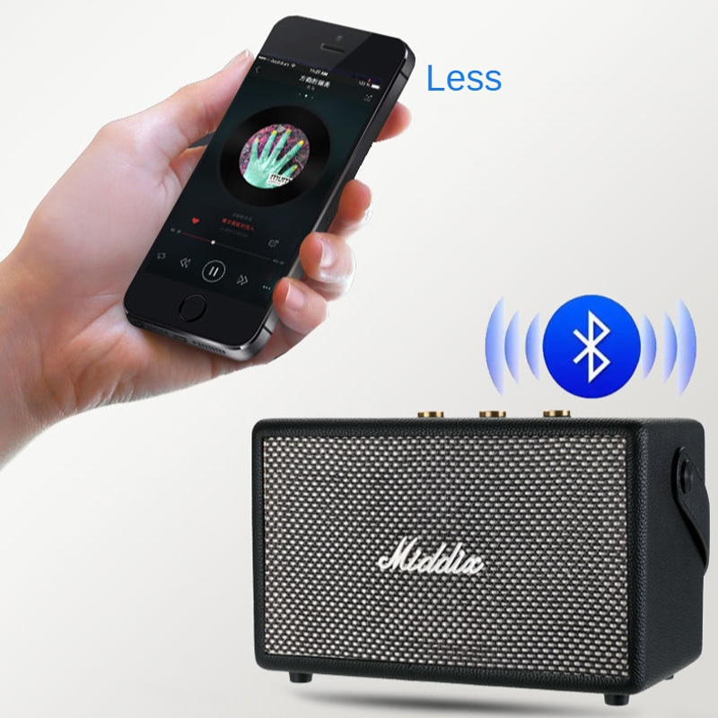 MIDDIX木質復古藍牙音箱便攜式無線低音炮高品質家用電腦音箱音樂中心caixa de som
