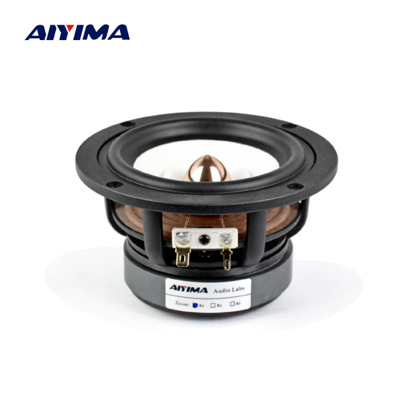 AIYIMA 1Pcs 4 英寸全頻揚聲器驅動器 4 8Ohm 30W HIFI 高音低音揚聲器桌面書架音響音響揚聲器