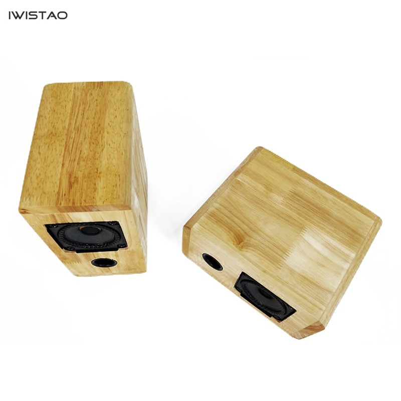 IWISTAO HIFI音箱全頻2.75英寸單元4歐姆15 30W 88dB實木箱體1對倒置結構