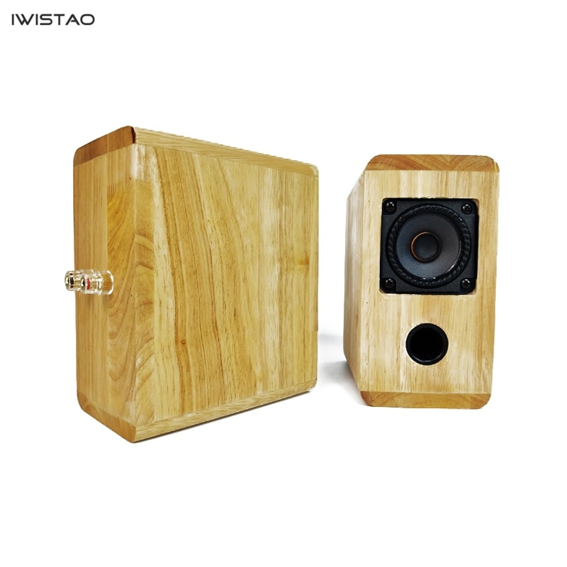 IWISTAO HIFI音箱全頻2.75英寸單元4歐姆15 30W 88dB實木箱體1對倒置結構