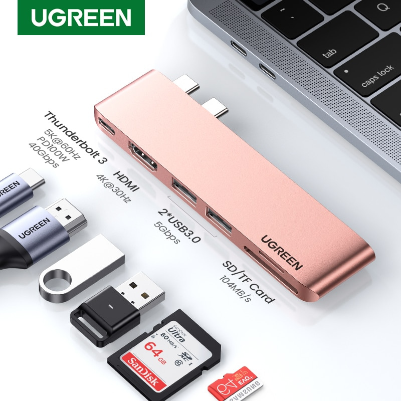 UGREEN USB C Hub For M2 M1 MacBook Pro Air USB Type C HDMI HUB for MacBook Pro Air Adapter Thunderbolt 3 Dock USB C