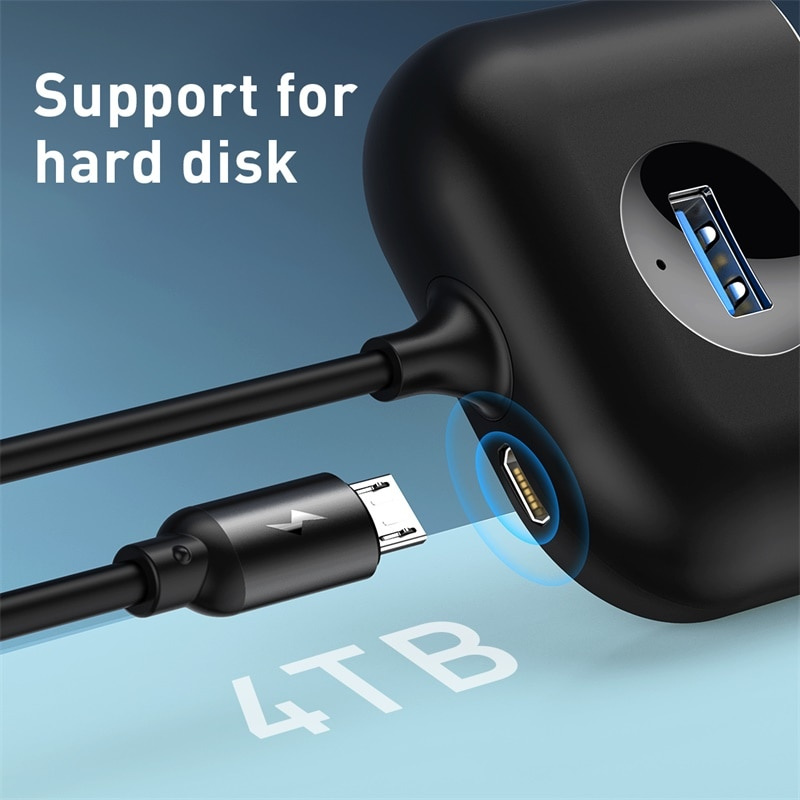 倍思 USB HUB 3.0 轉多 USB 分離器適配器 4 端口 USB 充電適用於 Macbook 筆記本電腦設備 USB C HUB 開關 USB 分離器