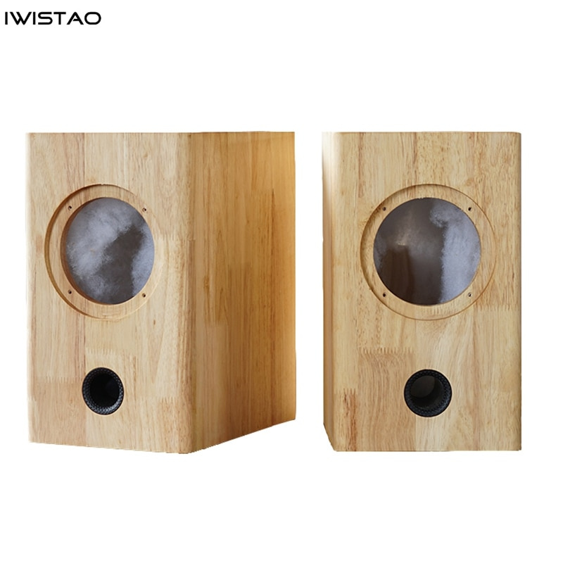 IWISTAO HIFI 4寸空音箱箱體實木1對7.6L倒相馬克4寸全頻單元