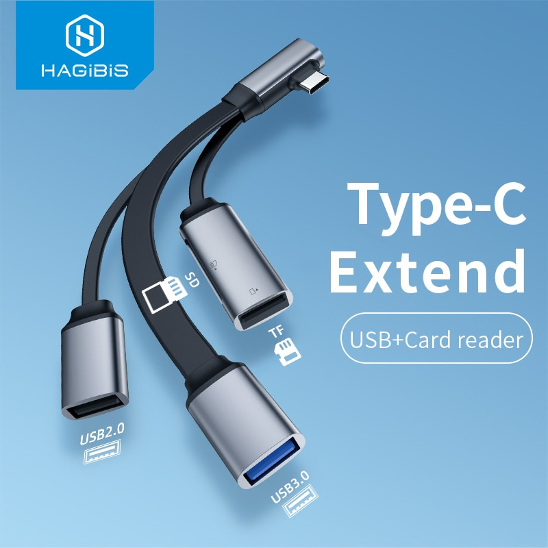 Hagibis USB C HUB Card Reader Type-c to USB 3.0 2.0 hub SD Micro SD TF Card Reader OTG Adapter cable for Mobile Phone iPad