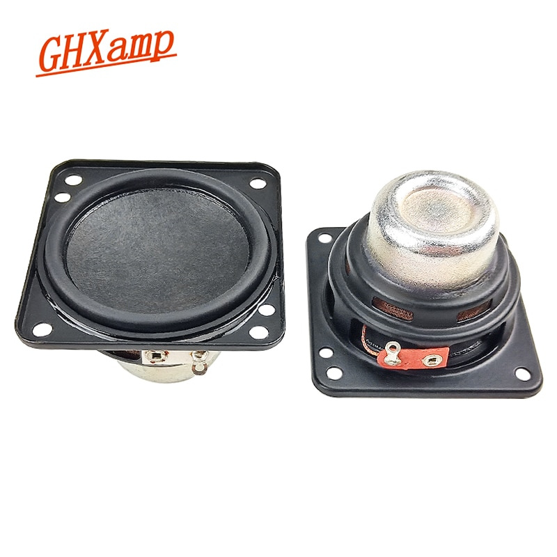 GHXAMP 2 英寸 50 48 毫米釹制揚聲器 4 歐姆 8 瓦全頻揚聲器橡膠邊音色適用於北歐系列音頻 Diy 2 件