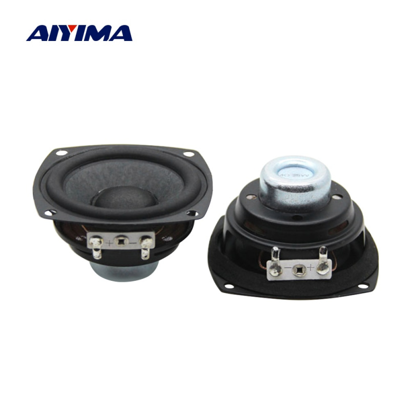 AIYIMA 2 件 2.5 英寸 66 毫米便攜式音頻揚聲器 4 歐姆 25W 全音域揚聲器多媒體家庭影院揚聲器