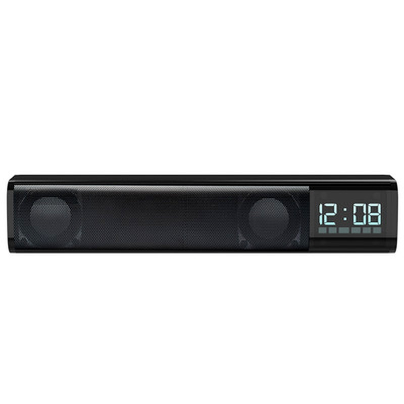 便攜式無線藍牙音箱多功能音箱桌面TF SD卡手機多媒體鬧鐘音箱FM