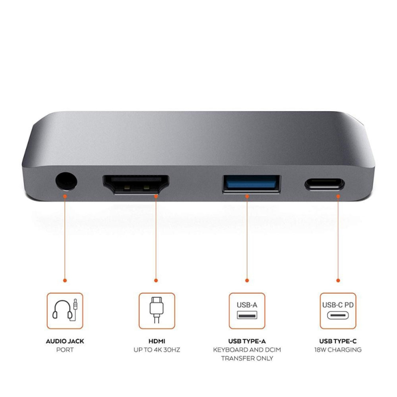 USB C 集線器適用於 iPad Pro 2020 MacBook Pro USB C 型轉 4K HDMI 適配器 PD USB 3.0 USB C 型擴展塢 3.5 毫米插孔