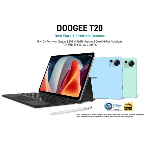 DOOGEE T20 4G-LTE 平板電腦 [8+256GB]