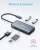 Anker USB C Hub, 5-in-1 USB C Adapter, with 4K USB C to HDMI, SD and microSD Card Reader, 2 USB 3.0 Ports,