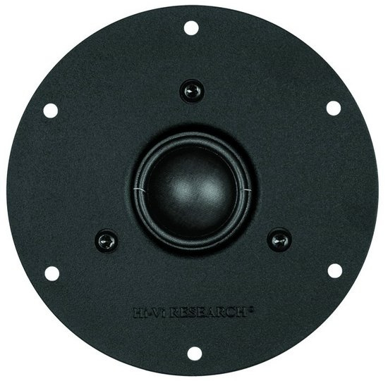 1 件原裝 HiVi Q1R Q2R 4'' 黑色織物圓頂高音揚聲器驅動單元磁性屏蔽 6ohm 15W RMS D116mm
