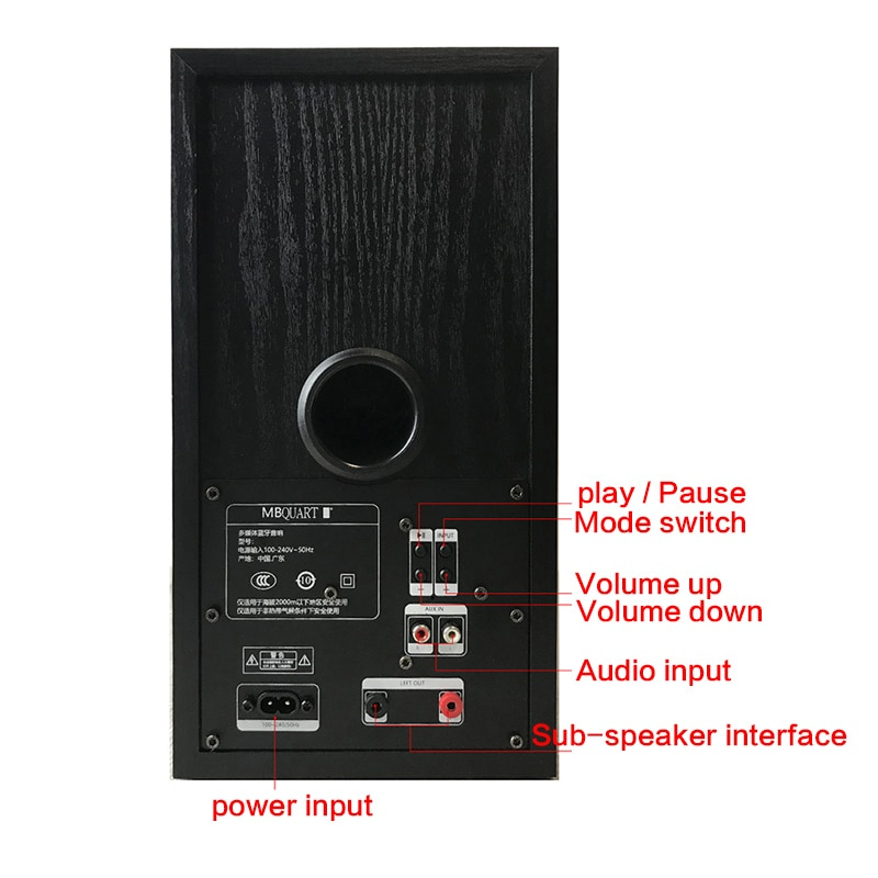 100W大功率三分頻有源音箱無線藍牙家用HiFi發燒音箱多媒體高保真前置音箱