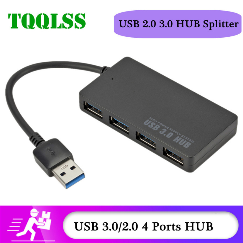 高速 USB 3.0 2.0 集線器多 USB 分離器 4 端口擴展器多 USB 擴展器筆記本電腦電腦配件