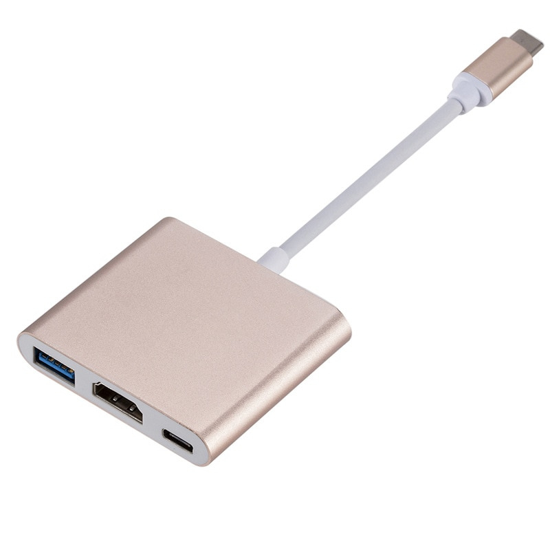 Thunderbolt 3 適配器 USB C 型集線器 HDMI 兼容 4K 支持三星 Dex 模式 USB-C 擴展塢，帶 PD，適用於 MacBook Pro Air 2021